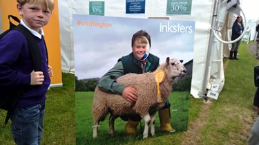 Royal Highland Show 2015 - Inksters - Crofting Law - Fun with Inky the Sheep